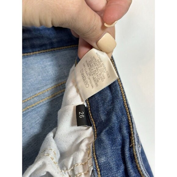 Flying Monkey Jeans Size 26 Slit Ankle Dark Stretch Denim Women’s Y3013 Slim Leg - Picture 10 of 10